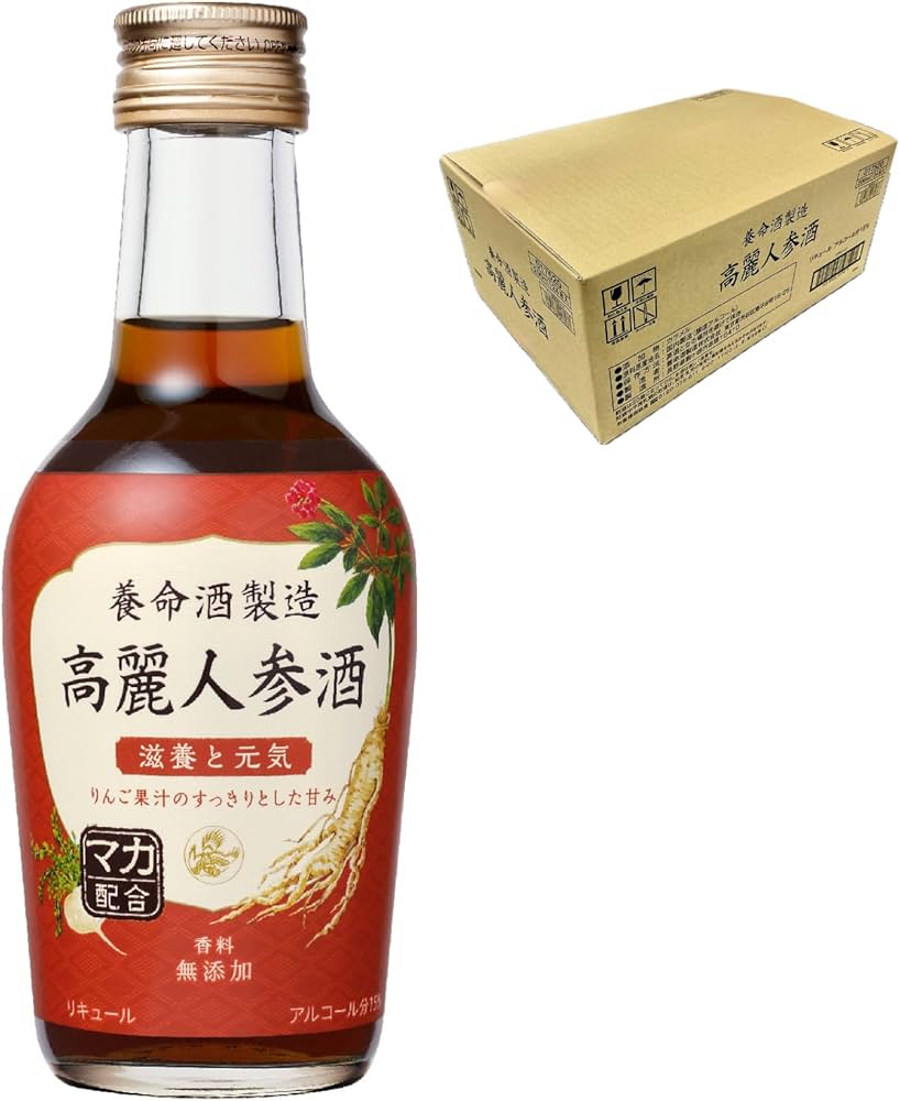 Amazon.co.jp: 養命酒製造 高麗人参酒 [ リキュール 200ml×24本